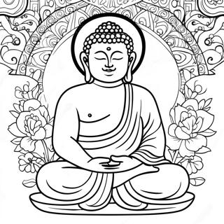 Huzurlu Buda Boyama Sayfasi 82213 23788