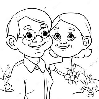 Sevimli Buyukanneler Ve Buyukbabalar Gunu Boyama Sayfasi 82676 24151