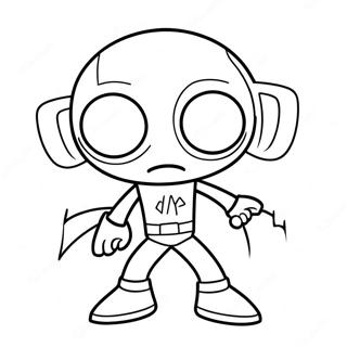 Zimin Irken Uniformasi Ile Boyama Sayfasi 83065 24460