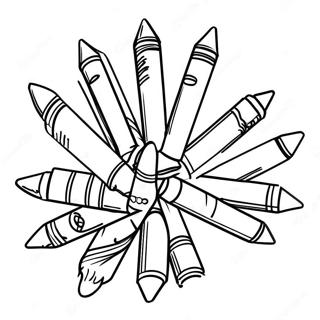 Renkli Boya Kalemi Boyama Sayfasi 83625 24896