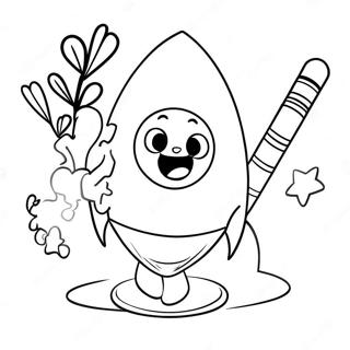 Sevimli Boya Kalemi Karakter Boyama Sayfasi 83626 24898