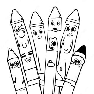 Komik Boya Kalemi Arkadaslari Boyama Sayfasi 83627 24902