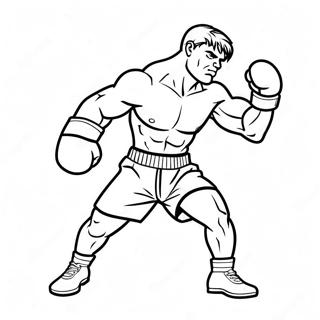 Aksiyon Halindeki Bokser Boyama Sayfasi 84137 25291