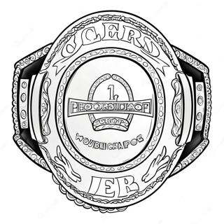 Sampiyonluk Kemeri Boks Boyama Sayfasi 84138 25294