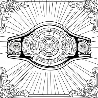 Sampiyonluk Kemeri Boks Boyama Sayfasi 84138 25295