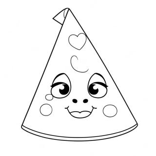 Bluey Parti Sapkasi Boyama Sayfasi 84853-25852