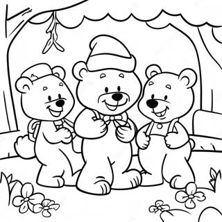 Berenstain Ayilari Piknik Macerasi Boyama Sayfasi 85034-26082