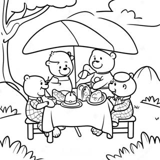 Berenstain Ayilari Piknik Macerasi Boyama Sayfasi 85034-26084