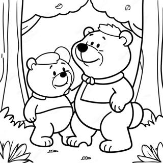 Berenstain Ayilari Ormanda Boyama Sayfasi 85035-26087