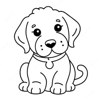 Sevimli Goldendoodle Yavru Boyama Sayfasi 85518-26452