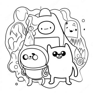 Adventure Time Karakterleri Boyama Sayfasi 86084-26889