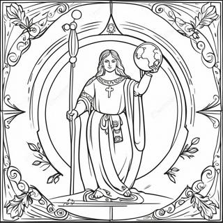 Buyuk Arcana Tarot Karti Boyama Sayfasi 86110-26916