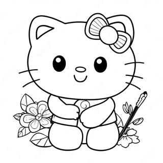 Mutlu Hello Kitty Ve Sevgili Daniel Boyama Sayfasi 86571 27285