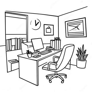 Ofis Boyama Sayfası Boyama Sayfaları