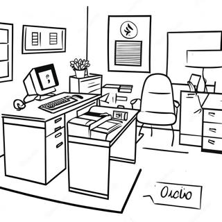 Ofis Boyama Sayfası Boyama Sayfaları