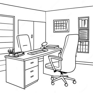 Ofis Boyama Sayfası Boyama Sayfaları