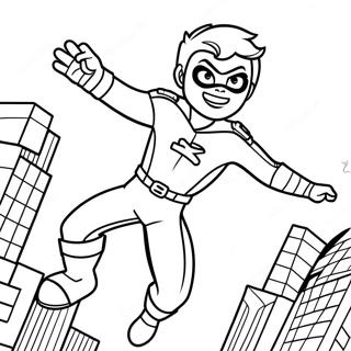 Cocuk Tehlike Gunu Kurtariyor Boyama Sayfasi 87006 27620