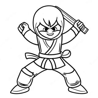 Kai Ninjago Savas Pozu Boyama Sayfasi 87236-27796