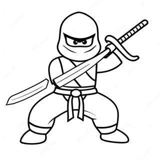 Kai Ninjago Kilic Ile Boyama Sayfasi 87237-27797