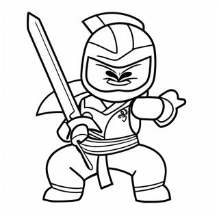 Kai Ninjago Kilic Ile Boyama Sayfasi 87237-27798