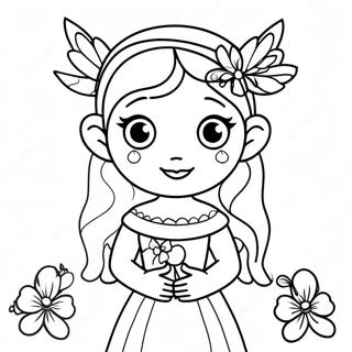 Cazibeli Irlanda Perisi Boyama Sayfasi 87287-27829