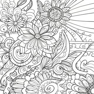 Canli Sharpie Sanati Boyama Sayfasi 87441-27945