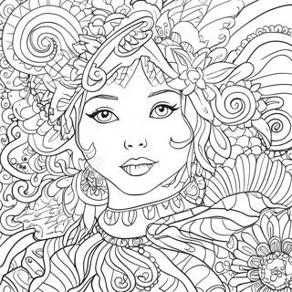 Canli Sharpie Sanati Boyama Sayfasi 87441-27946