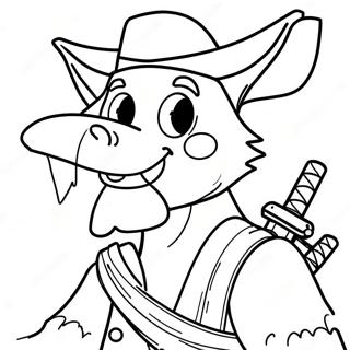 Tuyler Urpertici Foxy Korsan Boyama Sayfasi 87751 28198