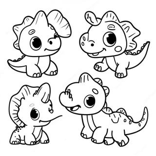 Oyunbaz Bebek Dinozorlar Boyama Sayfasi 87803 28237