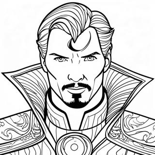 Doctor Strange Pelerini Icinde Boyama Sayfasi 87929-28329