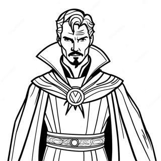 Doctor Strange Pelerini Icinde Boyama Sayfasi 87929-28510