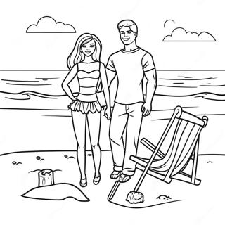 Barbie Ve Ken Boyama Sayfaları