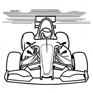Formula 1 Surucusu Aksiyon Halinde Boyama Sayfasi 88007-28570