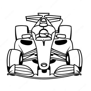 Formula 1 Surucusu Aksiyon Halinde Boyama Sayfasi 88007-28571