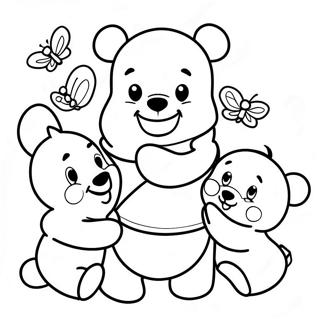 Sevimli Bebek Winnie The Pooh Arkadaslariyla Boyama Sayfasi 88057 28605