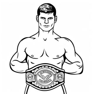 Cody Rhodes Sampiyonluk Kemeri Ile Boyama Sayfasi 88287-28785