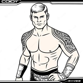 Cody Rhodes Giris Kiyafeti Boyama Sayfasi 88289-28794