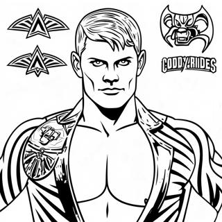 Cody Rhodes Giris Kiyafeti Boyama Sayfasi 88289-28796