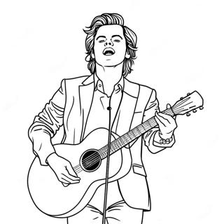 Harry Styles Konserde Boyama Sayfasi 88338-28822