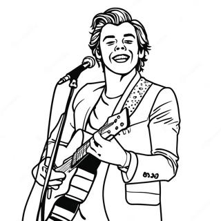 Harry Styles Konserde Boyama Sayfasi 88338 28823