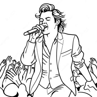 Harry Styles Konserde Boyama Sayfasi 88338 28824