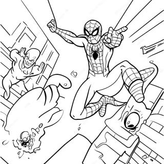 Orumcek Adam Kotulerle Savasirken Boyama Sayfasi 88393 28875