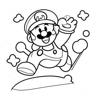 Kagit Mario Ziplayan Macera Boyama Sayfasi 88726-29123