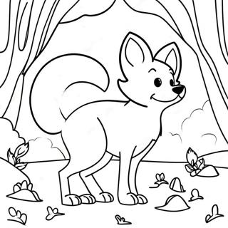 Sirin Tilki Ve Avci Boyama Sayfasi 88755 29156