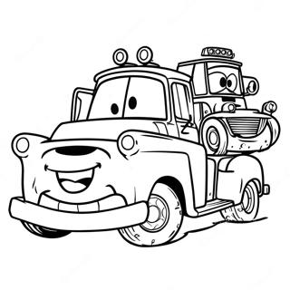 Tow Mater Arkadaslari Ile Boyama Sayfasi 88779 29167