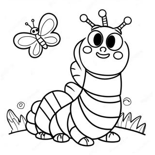 Gulen Cok Ac Bir Kelebek Boyama Sayfasi 89398-29651