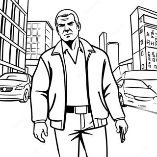 Gta Karakteri Aksiyon Boyama Sayfasi 89421-29657