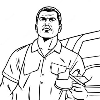 Gta Karakteri Aksiyon Boyama Sayfasi 89421-29658
