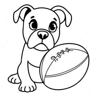 Top Ile Boxer Kopek Boyama Sayfasi 89707 29889