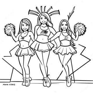 New England Patriots Cheerleaderlari Boyama Sayfasi 90273-30317